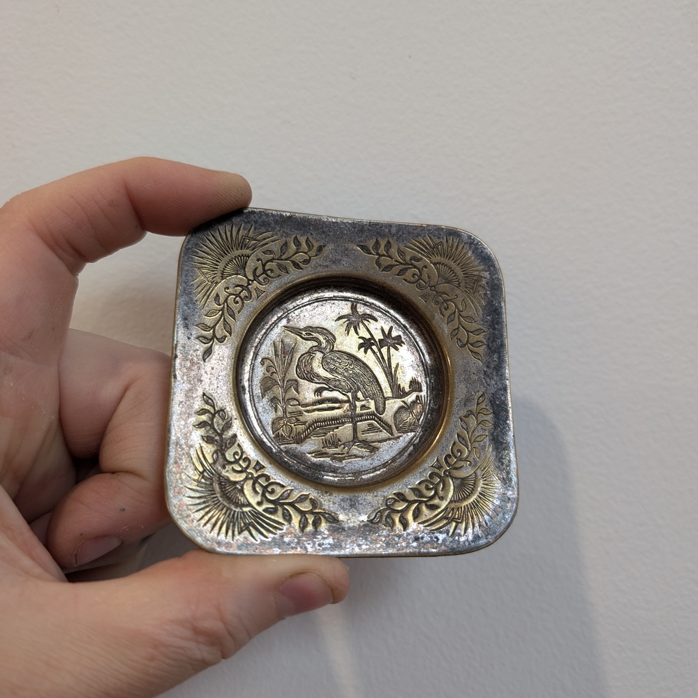 Silver and Gold Decorative Dish